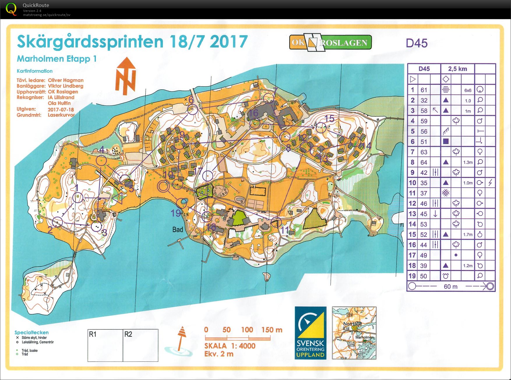 Skärgårdssprinten etapp1 (18.07.2017)