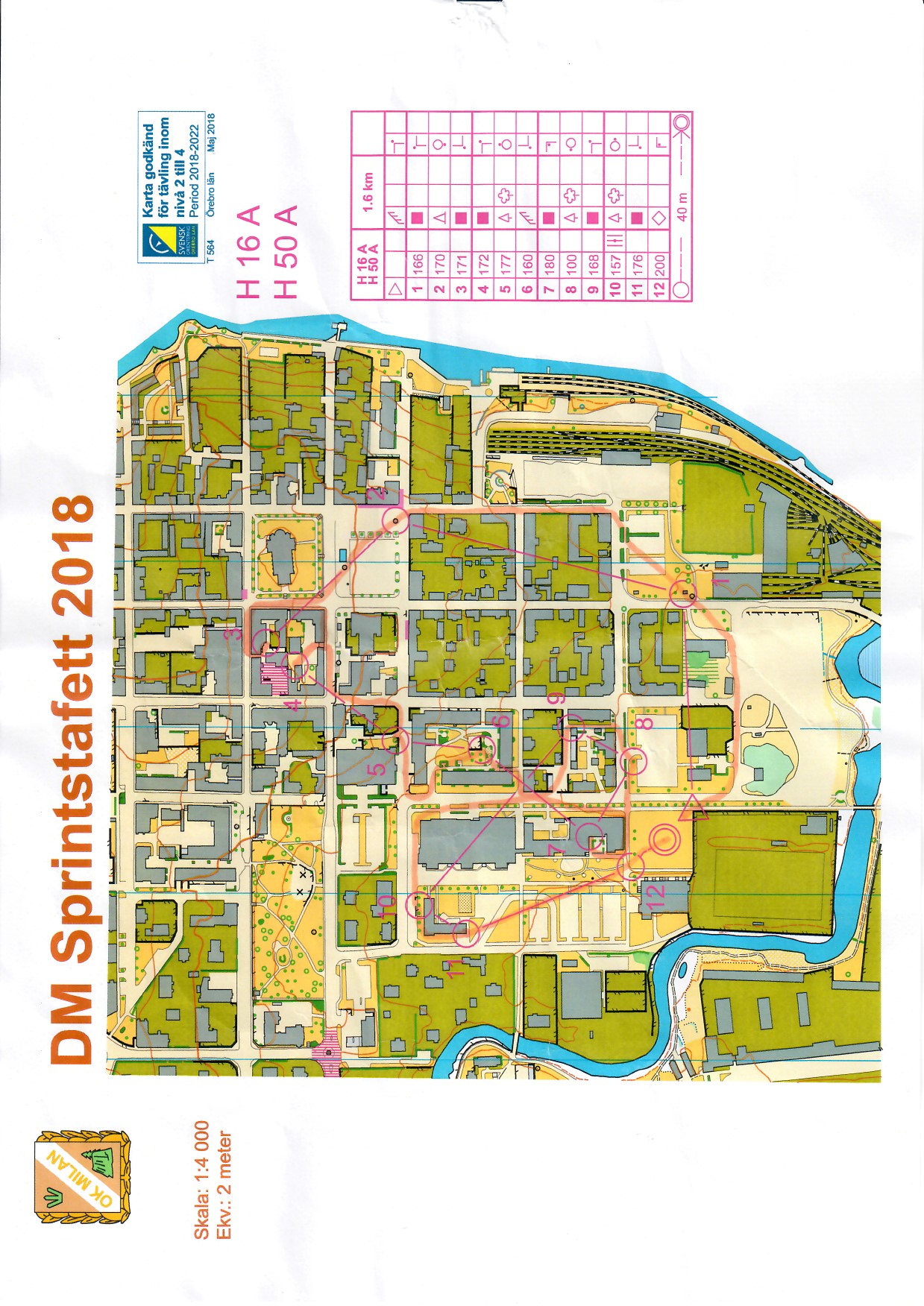 DM Sprintstafett, Örebro (10.06.2018)