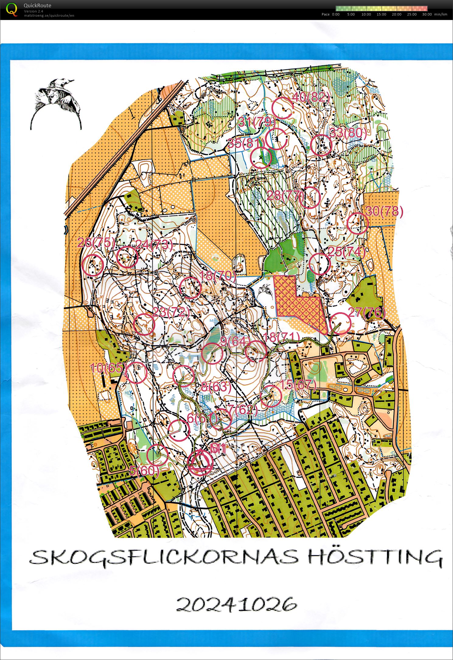 Skogsflickornas poängorietnering (2024-10-26)